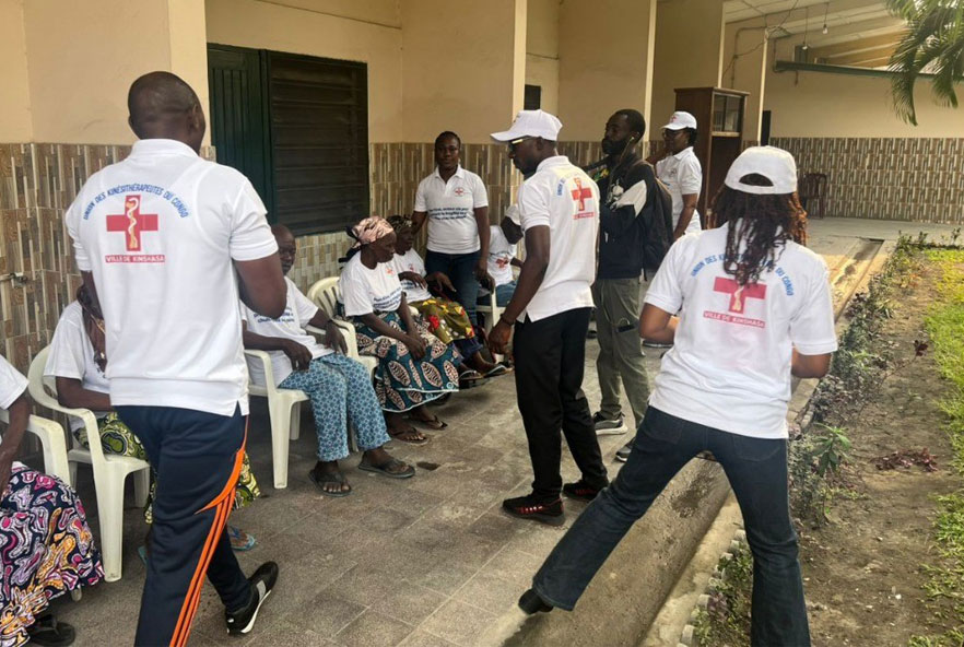 Photo showing activities held for World PT Day 2025 in Congo (Democratic Republic)