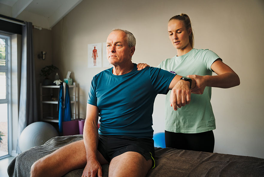 Photo showing physiotherapy practice in Denmark
