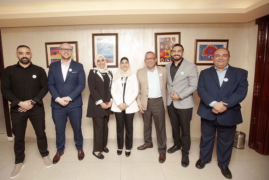 Photo of board of the Jordanian Physiotherapy Society