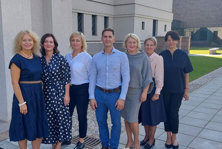 Photo of executive members of the Lithuanian Physiotherapy Association