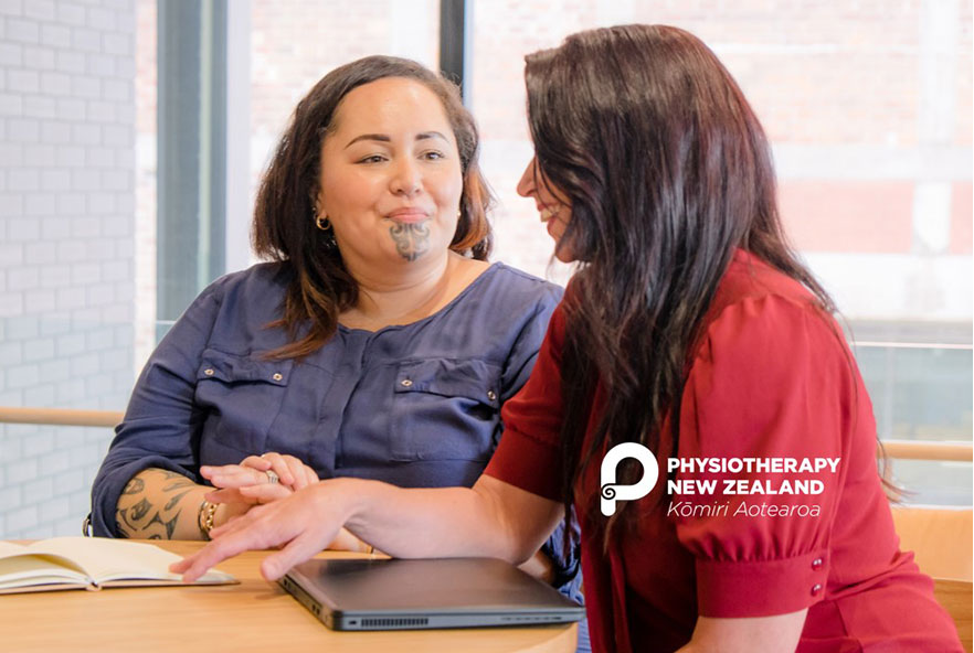 Photo of a physiotherapist with a patient in New Zealand