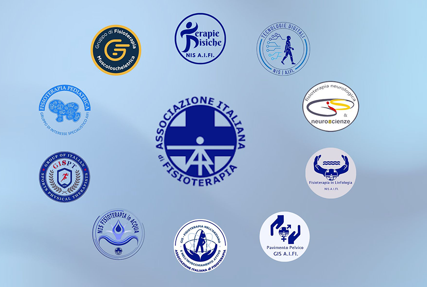 Logos for Italian Association of Physiotherapy and its specialty groups
