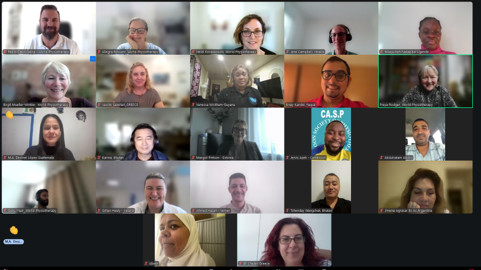 screenshot of participants